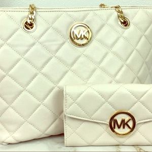 Michael Kors Vanilla Fulton Quilt Bundle